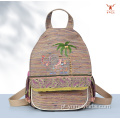 Mei Yi Arts Mochila de elefante com estampa étnica de nylon à prova d'água